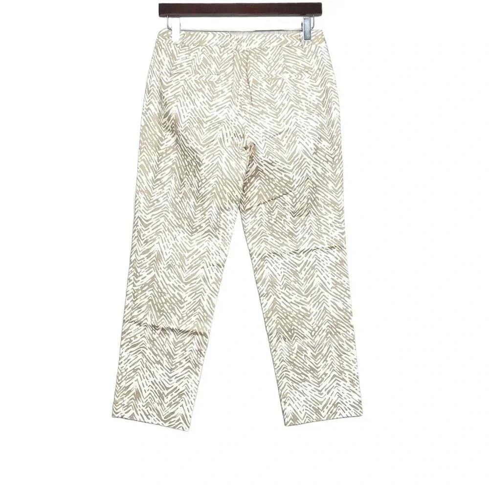 Ann Taylor Loft Beige Cropped Cotton Pants Size 0